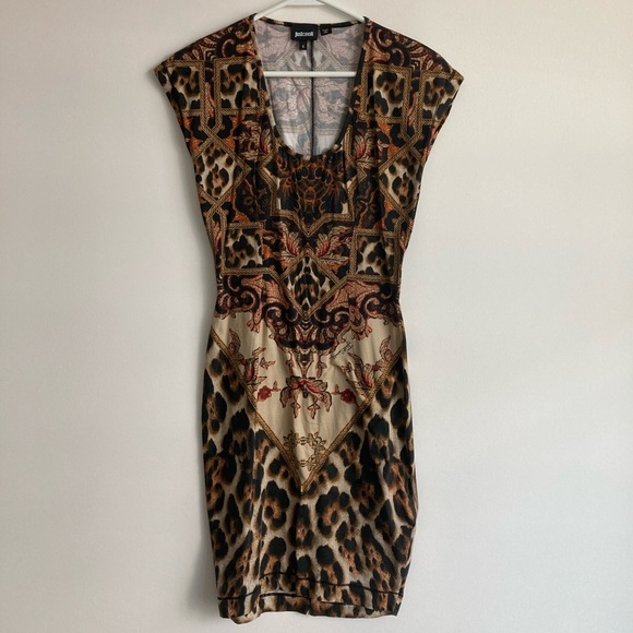 JUST CAVALLI Animal Print Bodycon Dress - Picture 2 of 5